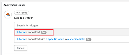Como criar fluxos de trabalho automatizados em WordPress com Uncanny Automator 7 Como criar fluxos de trabalho automatizados em WordPress com Uncanny Automator 6