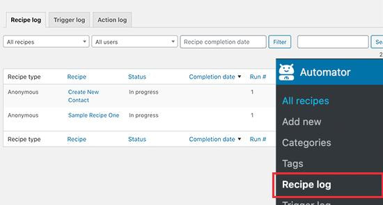 Como criar fluxos de trabalho automatizados em WordPress com Uncanny Automator 17 Como criar fluxos de trabalho automatizados em WordPress com Uncanny Automator 16