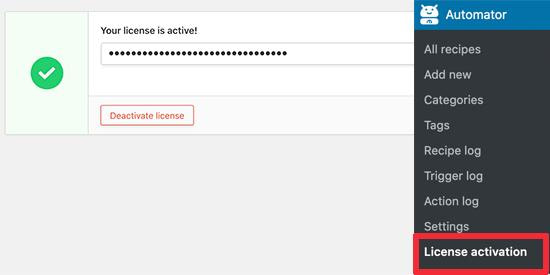 Como criar fluxos de trabalho automatizados em WordPress com Uncanny Automator 3 Como criar fluxos de trabalho automatizados em WordPress com Uncanny Automator 2