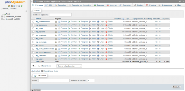 O phpMyAdmin é uma aplicação feita em PHP que permite gerenciar bancos de dados MySQL diretamente no navegador