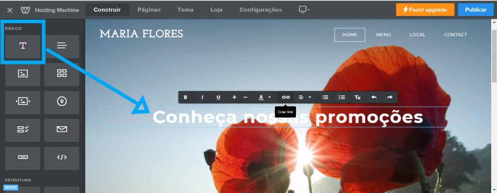 Weebly vale a pena? Porquê usar o fundador de sites Weebly? 12 Adicionando texto no criador de sites Weebly