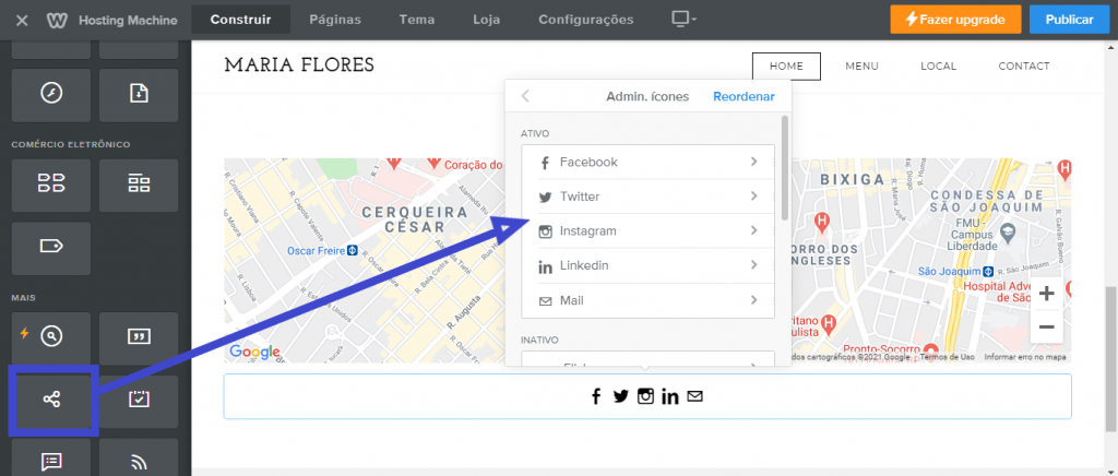 Weebly vale a pena? Porquê usar o fundador de sites Weebly? 15 Adicionar redes sociais no weebly