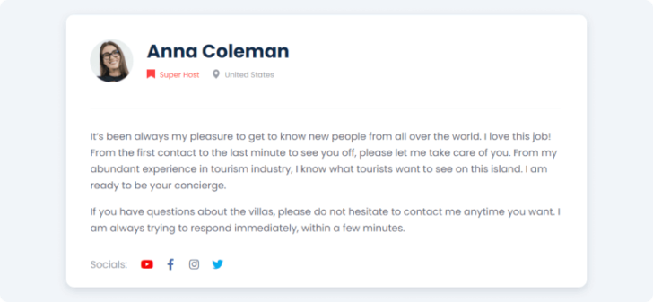 Uma caixa de informações adicionais para autores é apenas um dos exemplos das Meta Boxes customizadas - fonte: site Crocoblock