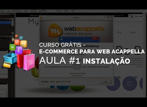 CURSO GRÁTIS - E-COMMERCE PARA WEB ACAPPELLA AULA 1 3